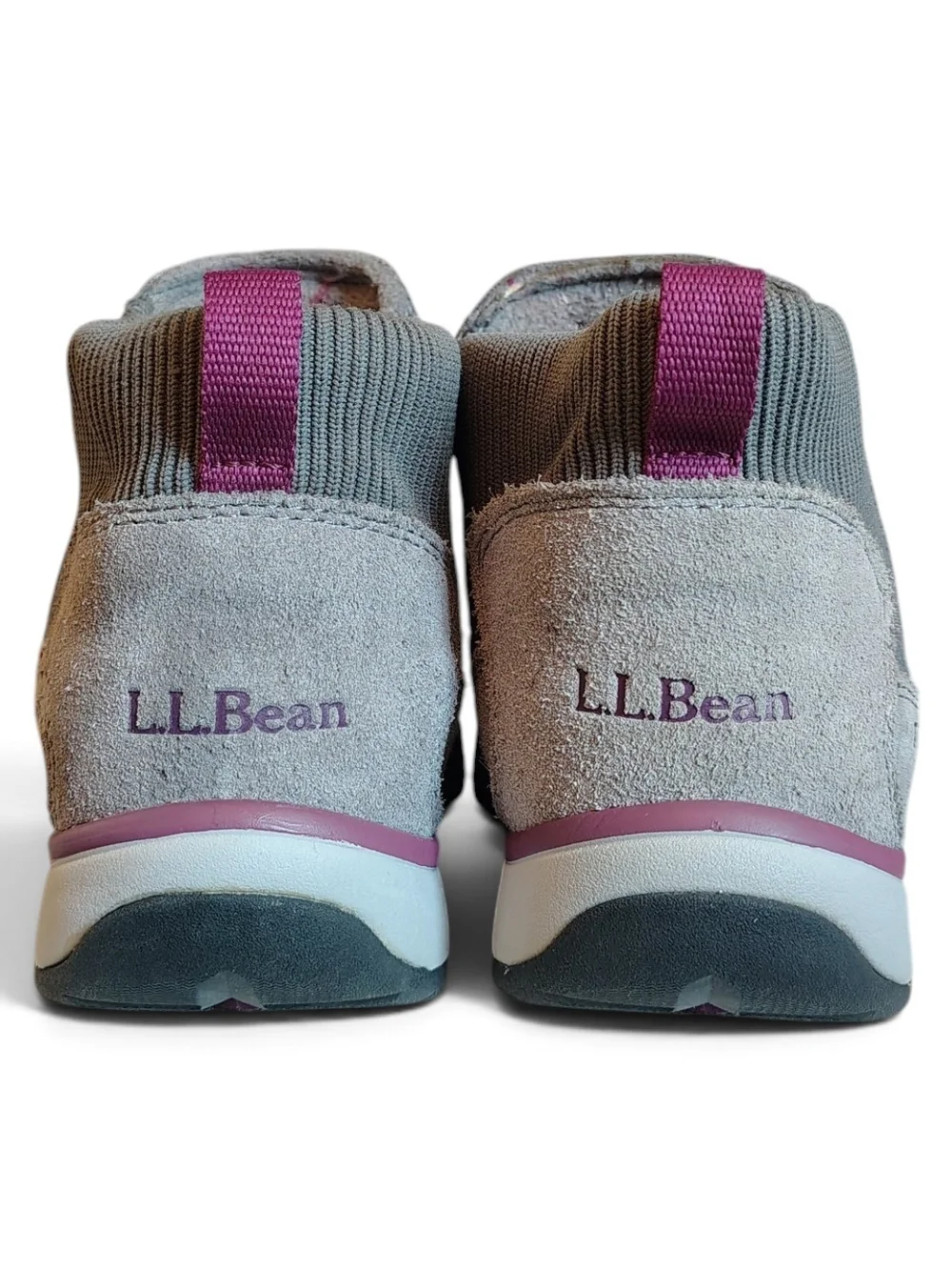 LL Bean TEK 2.5 Vertigrip Women Snow Sneaker Boots Suede Pull On Waterproof Sz 6